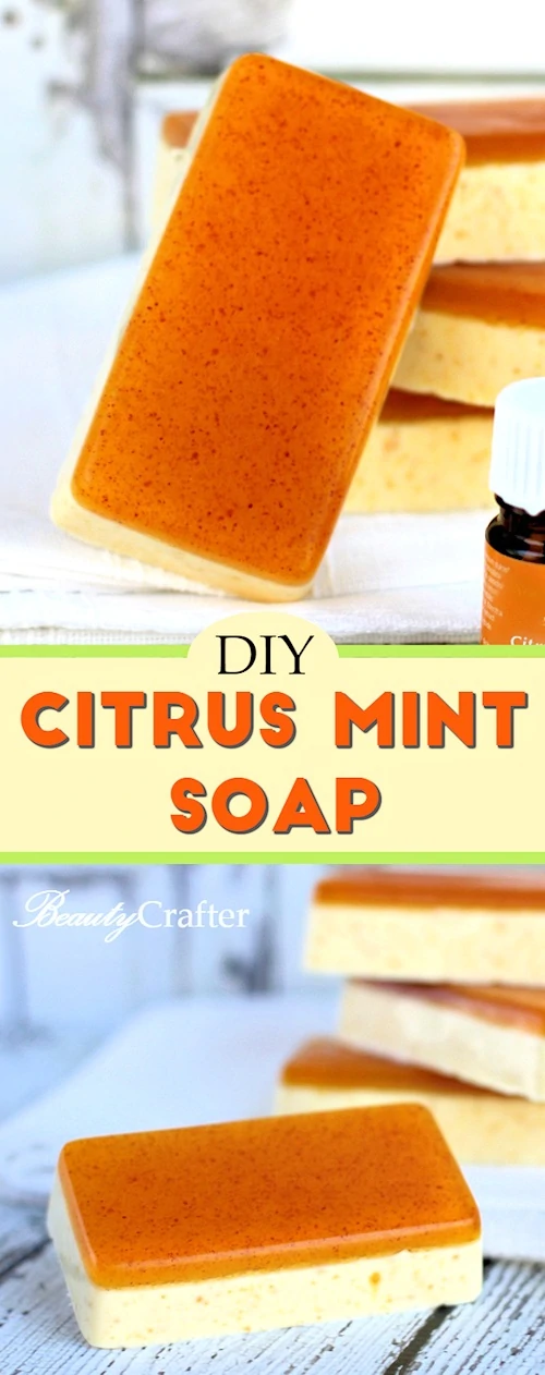 Citrus Turmeric Soap Bar DIY Melt and Pour Soap Recipe