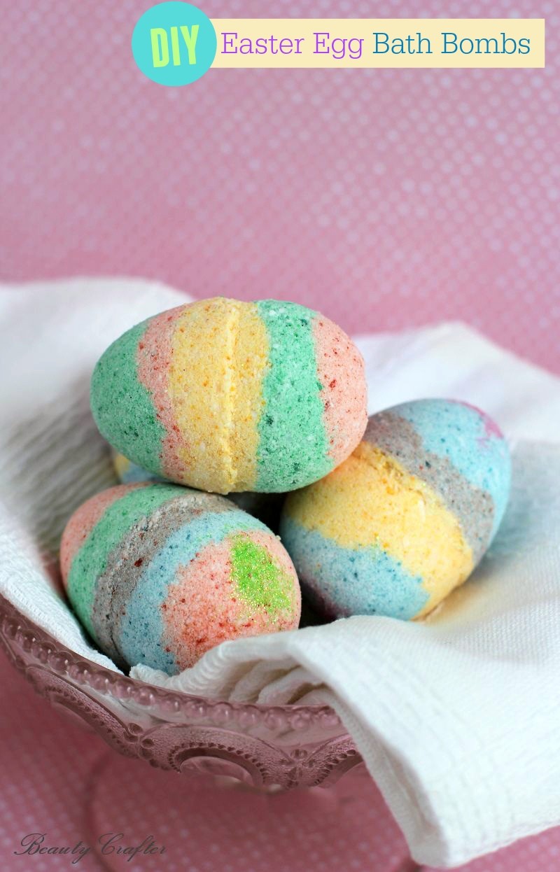 DIY Easter Egg Bath Bombs