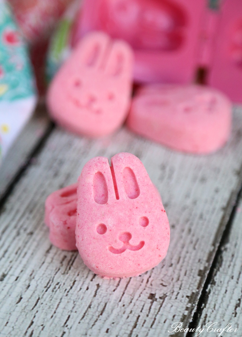 bunny shaped bath bombs