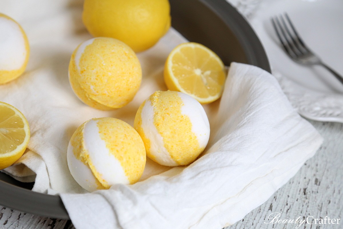 lemon bath bomb