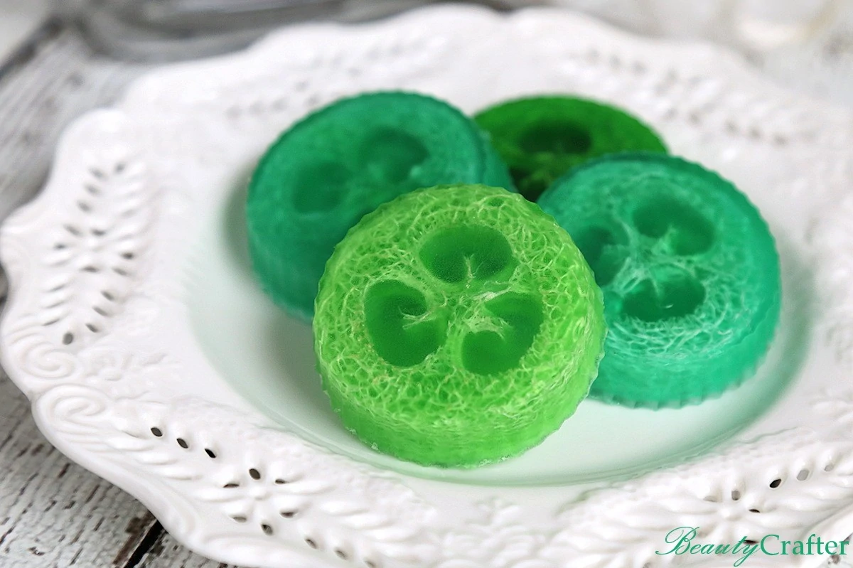 DIY loofah soap recipe