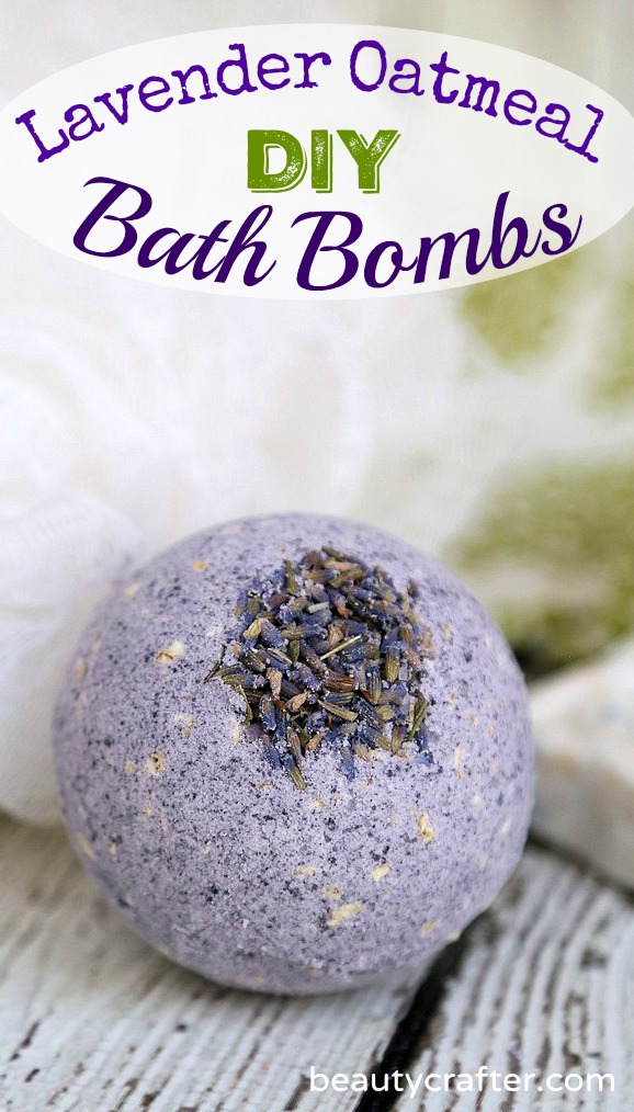 Lavender Oatmeal Bath bombs recipe