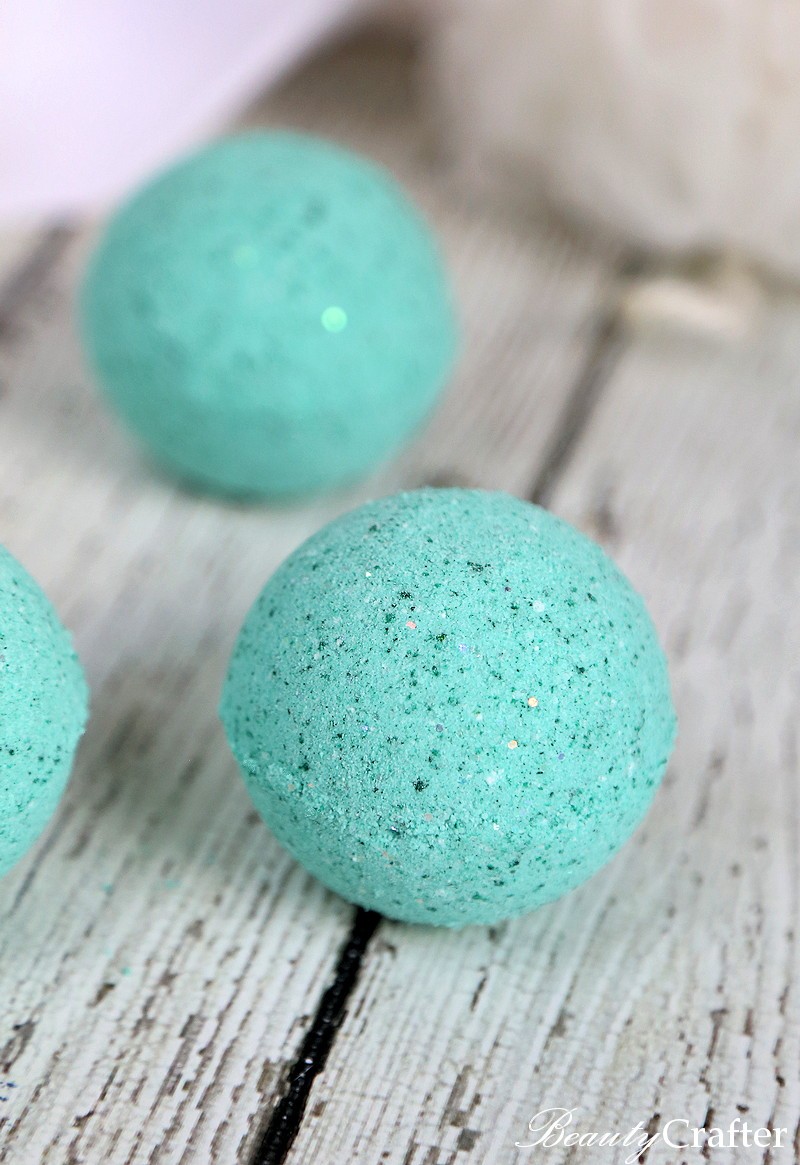 teal bath bomb