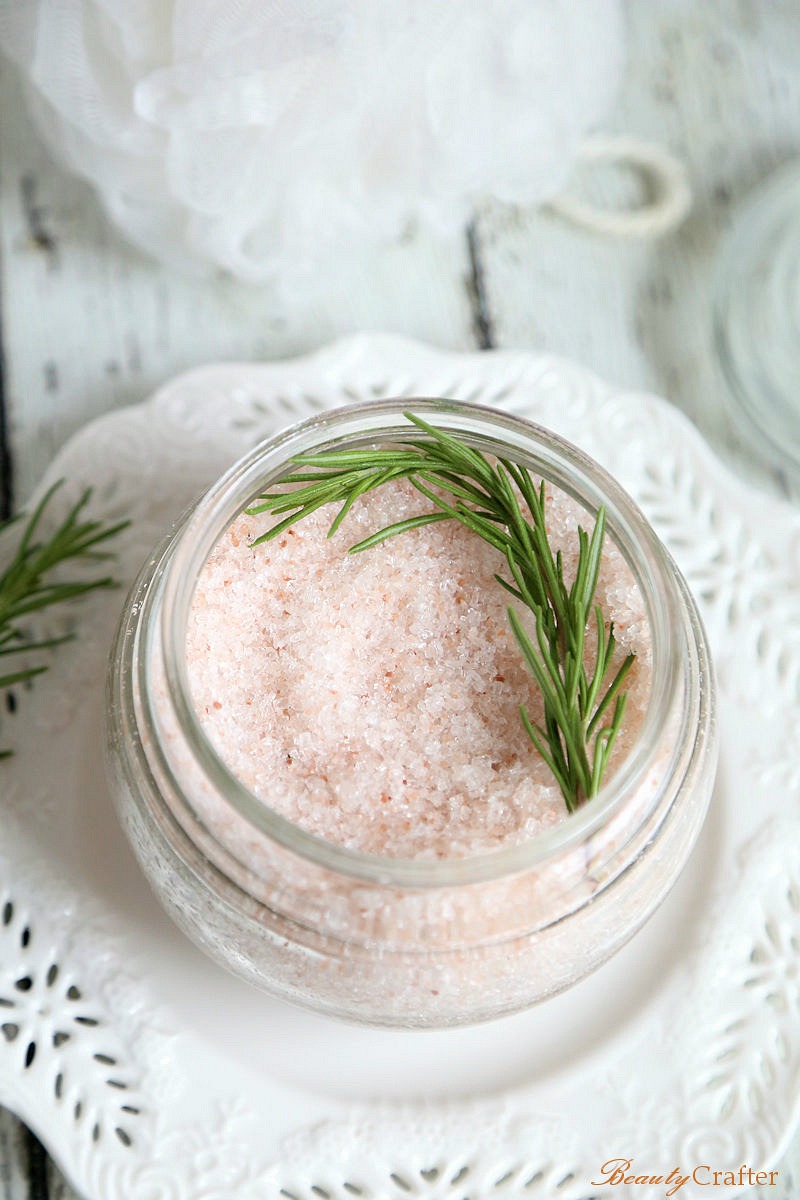 Pink Himalayan Salt Rosemary Bath Salts Recipe 