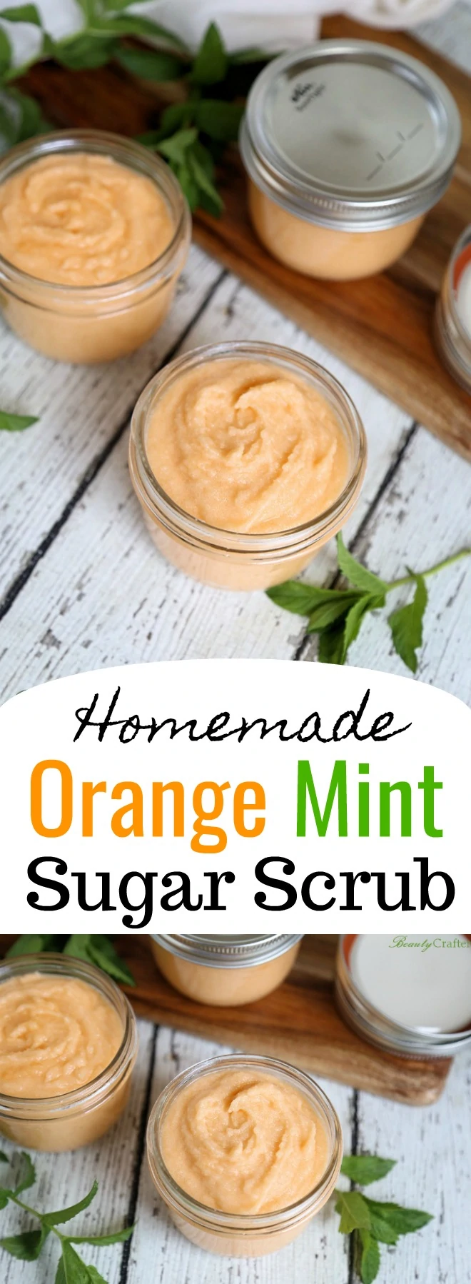 Orange Mint Sugar Scrub Recipe - Easy Homemade Gift Idea