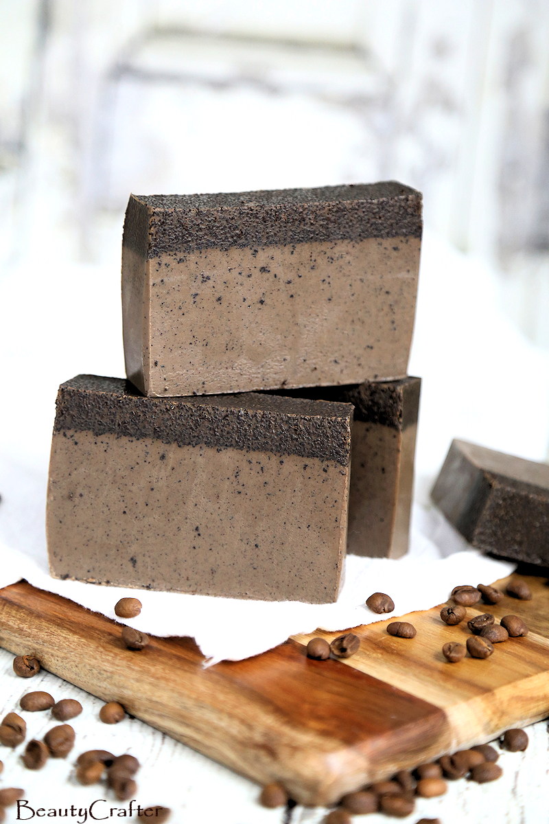 melt and pour coffee soap DIY