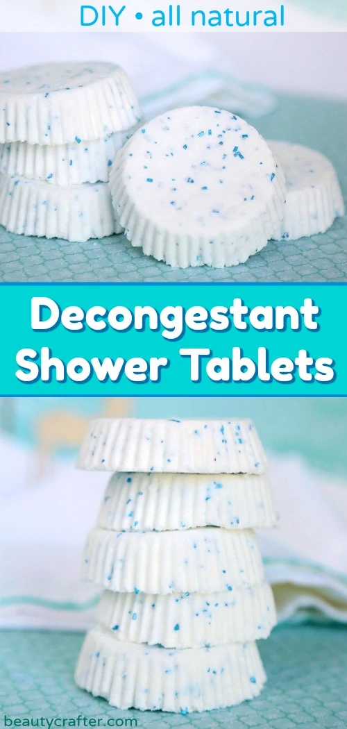 natural decongestant shower tablets