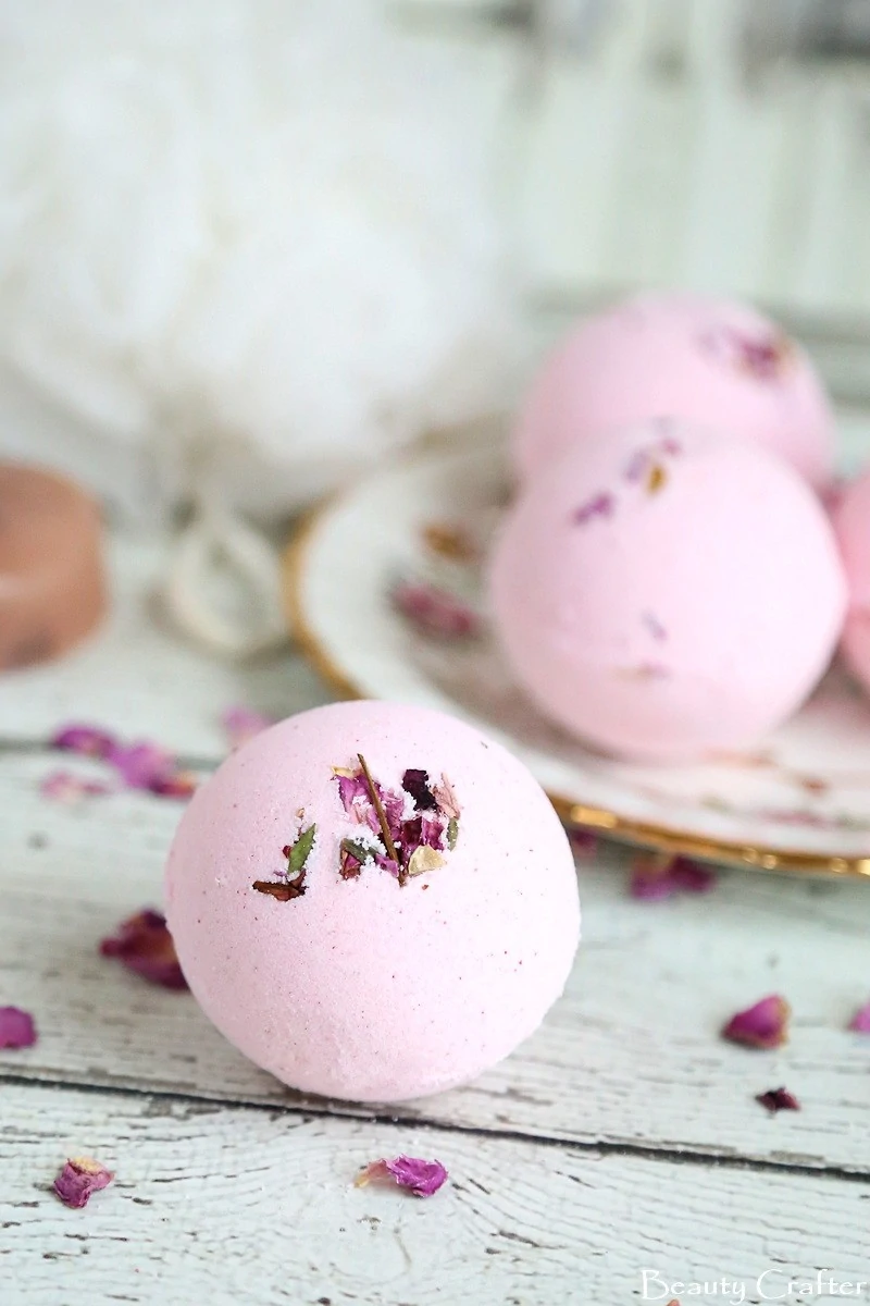 Rose Bath Bombs DIY