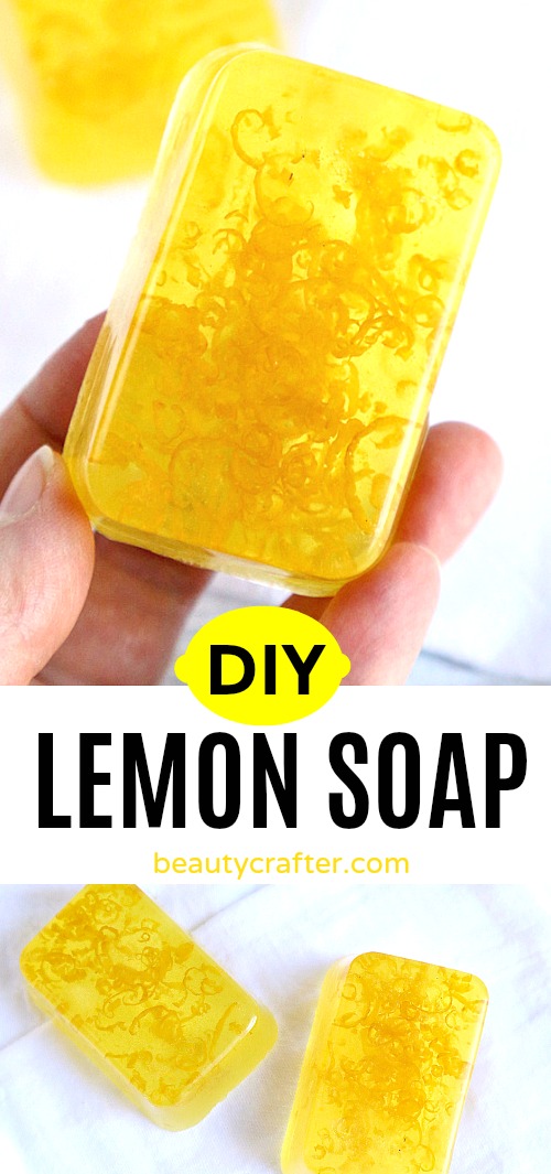 diy lemon soap bar