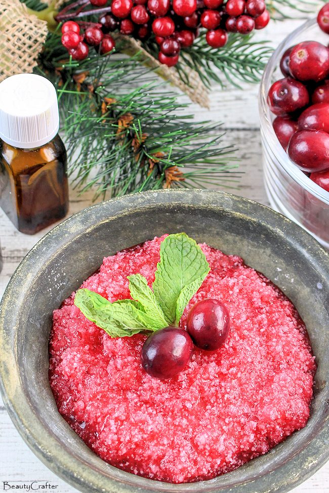 Cranberry Sugar Scrub Recipe