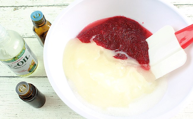 Cranberry sugar scrub ingredients