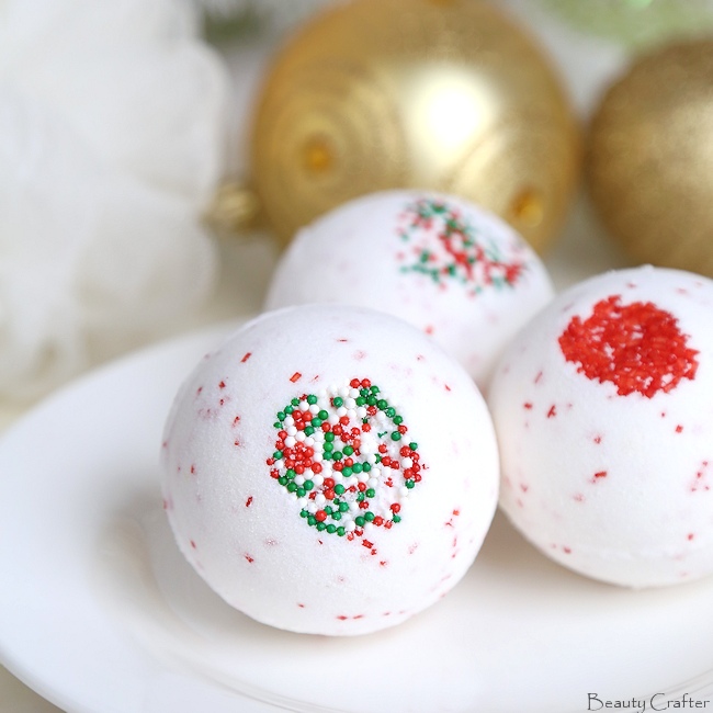 xmas bath bombs