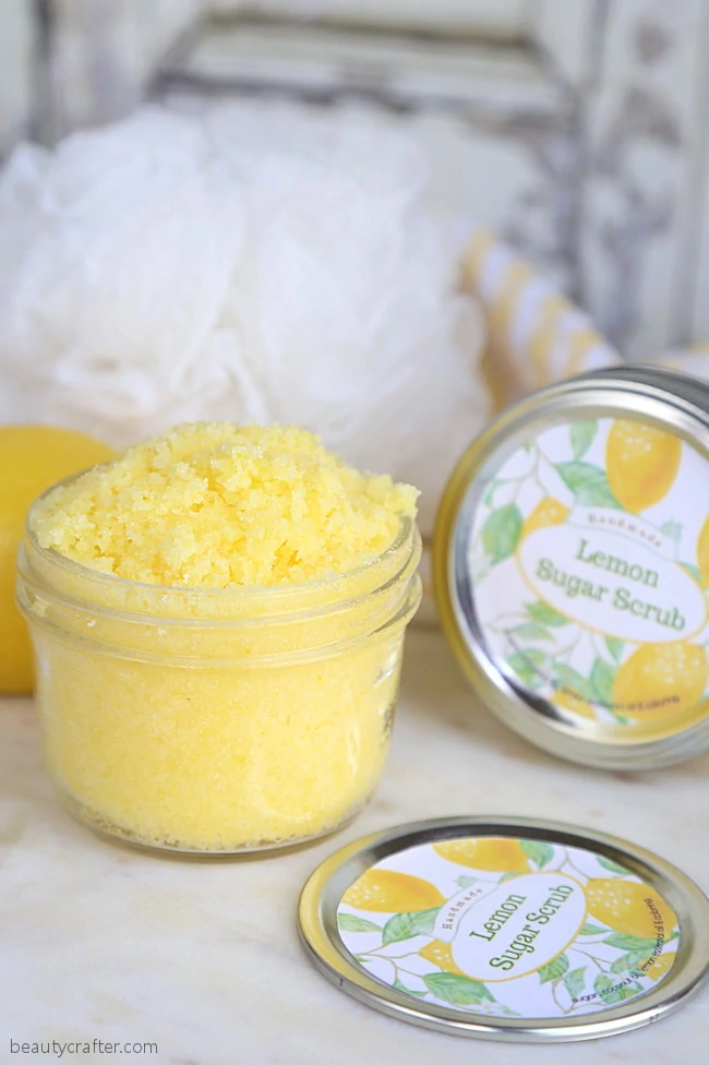 Exfoliante de azúcar de limón DIY