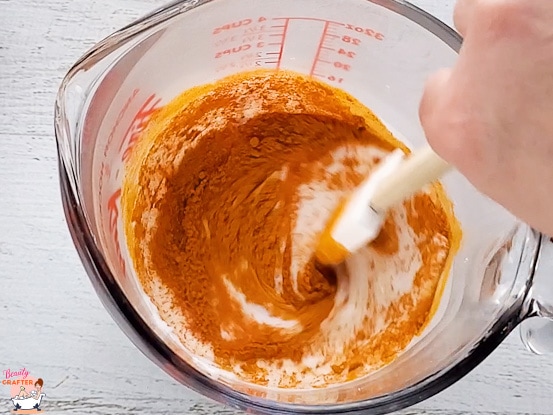 stir in turmeric powder