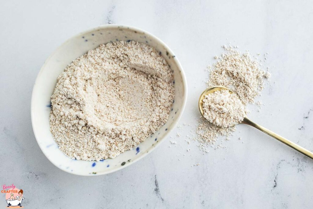 colloidal oatmeal in bowl