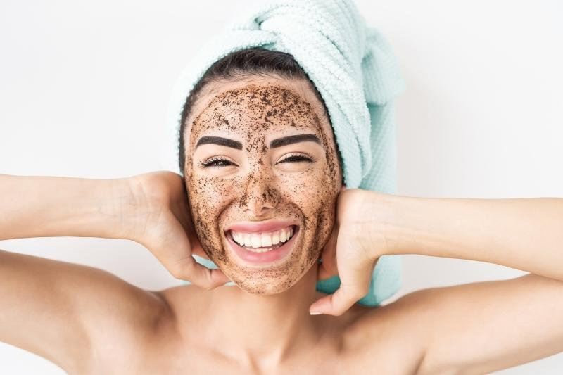 coffee face scrub