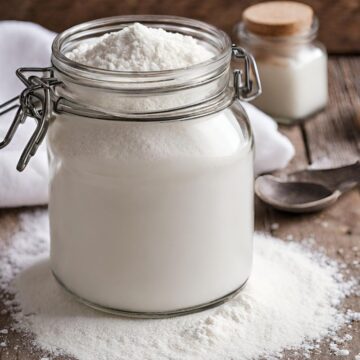 diy bath milk in mason jar